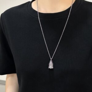 S925 Sterling Silver Taoist Sanqing Bell Pendant - Image 2