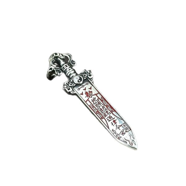 S925 Sterling Silver Taoist Pendant